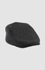 Pringle Mens Joel Wool Blend Newsboy Cap In Black