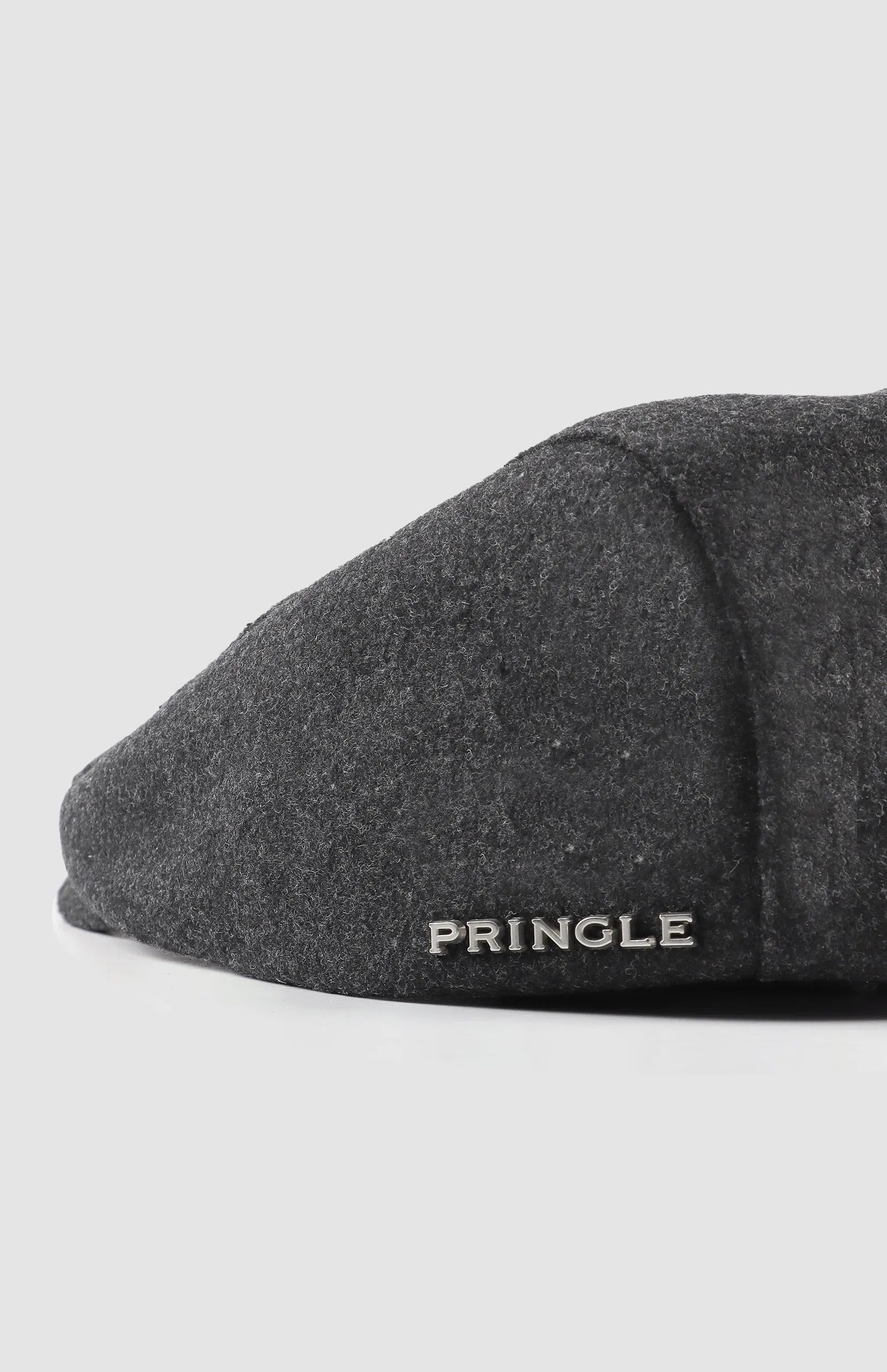 Pringle Mens Joel Wool Blend Newsboy Cap In Black