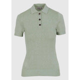 Pringle Ladies Lia Linen Blend Knit Top In Sage