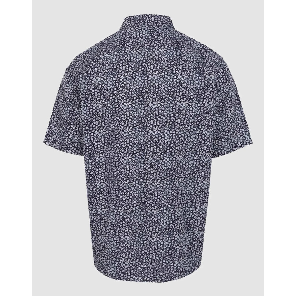 Pringle Mens Trevor Printed Tailored Shirt In Navy