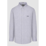 Pringle Mens Harrison Printed Classic Shirt In Light Blue