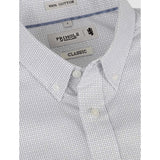 Pringle Mens Harrison Printed Classic Shirt In Light Blue