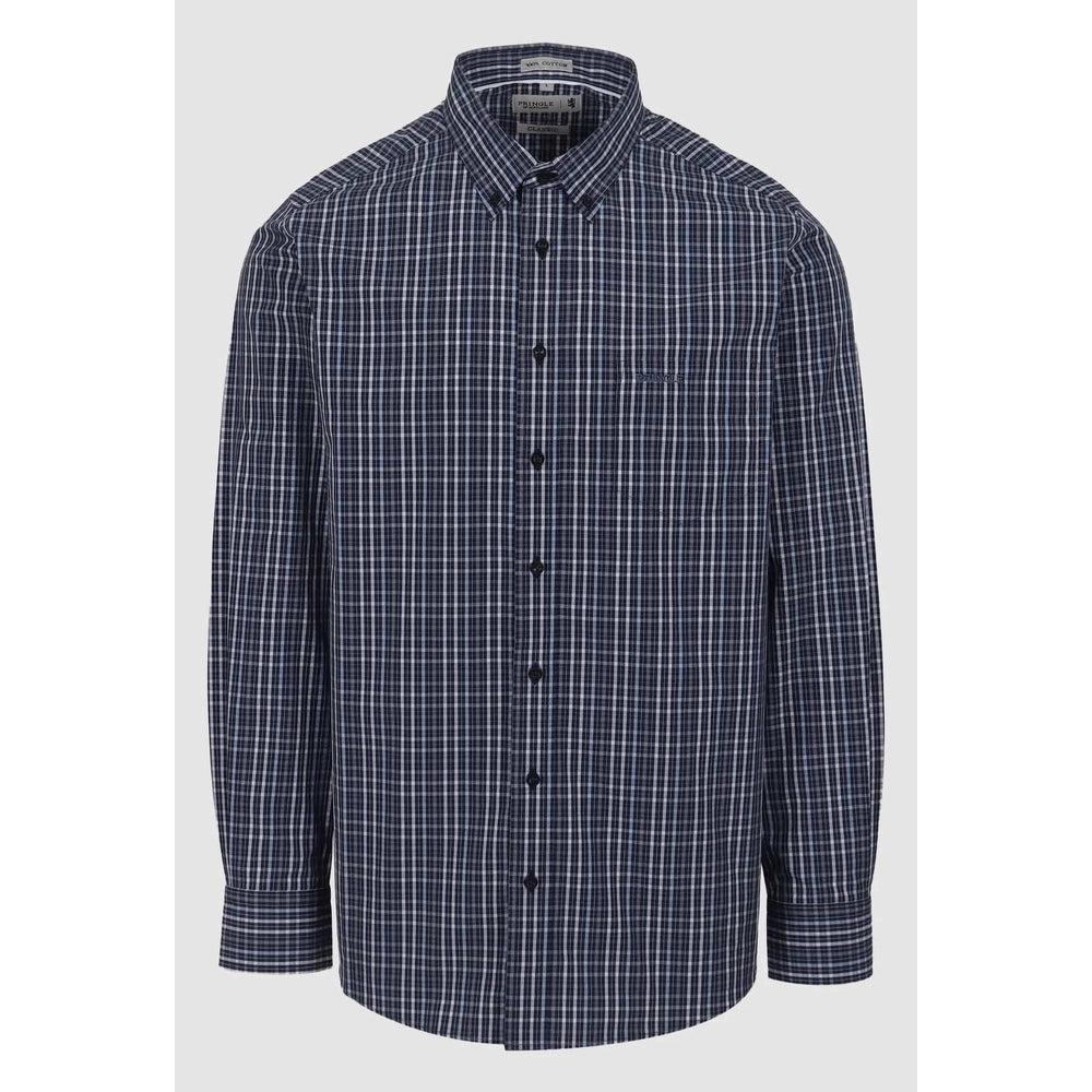 Pringle Mens Xavier Check Shirt In Navy
