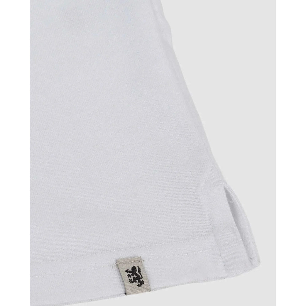 Pringle Mens Henry Raised T-Shirt In White