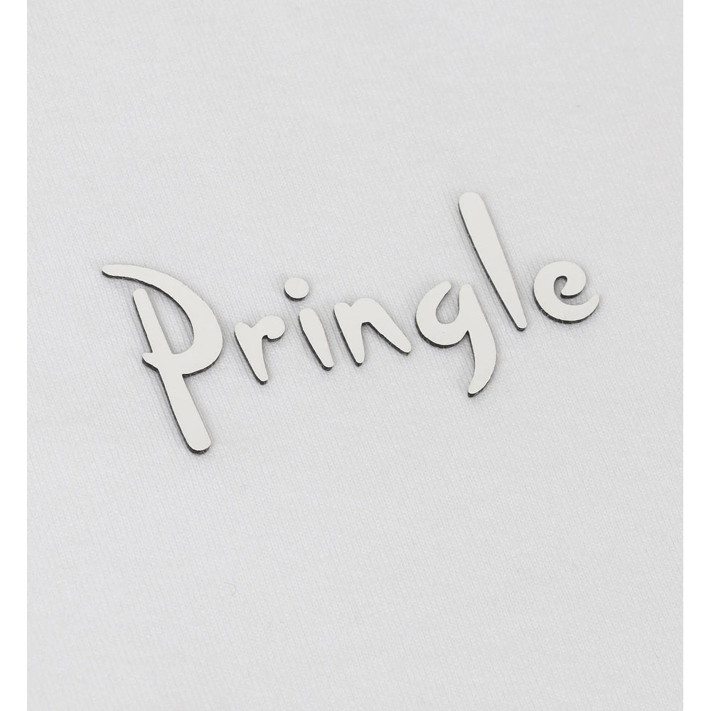 Pringle Mens Henry Raised T-Shirt In White