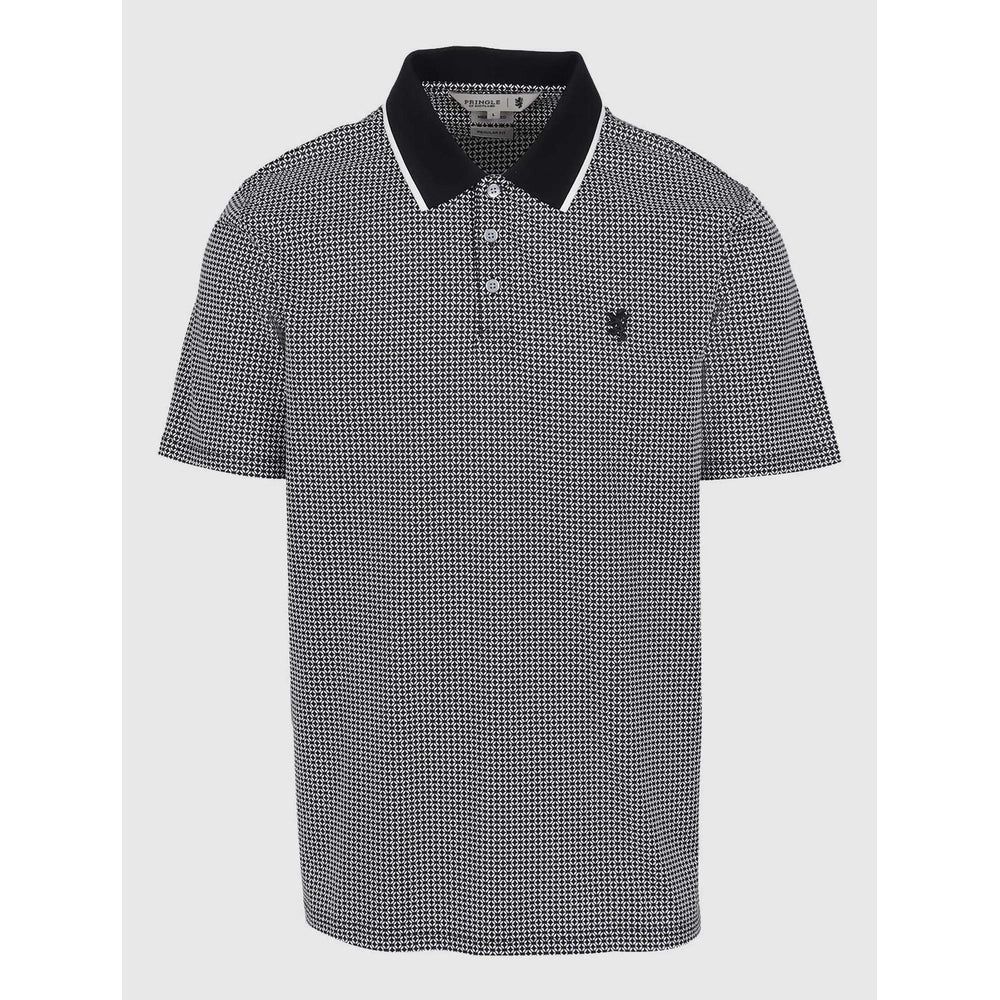 Pringle Mens Joel Mercerised Golfer In Black & White