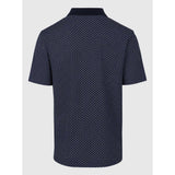 Pringle Mens Preston Printed Mercerised Golfer In Navy