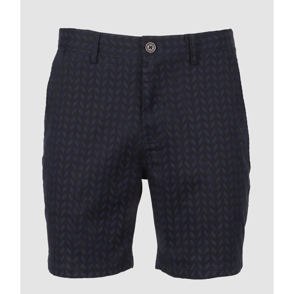 Pringle Henry Printed Thigh Chino Shorts In Navy