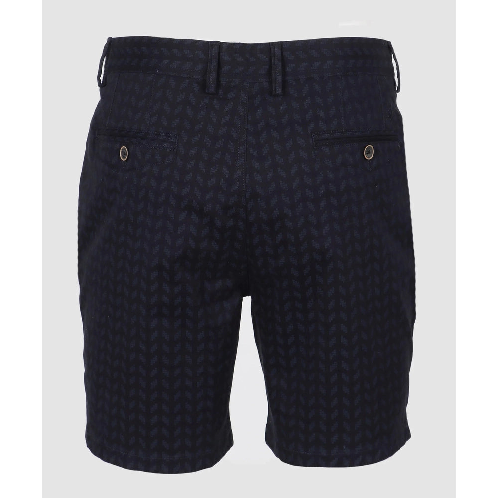 Pringle Henry Printed Thigh Chino Shorts In Navy