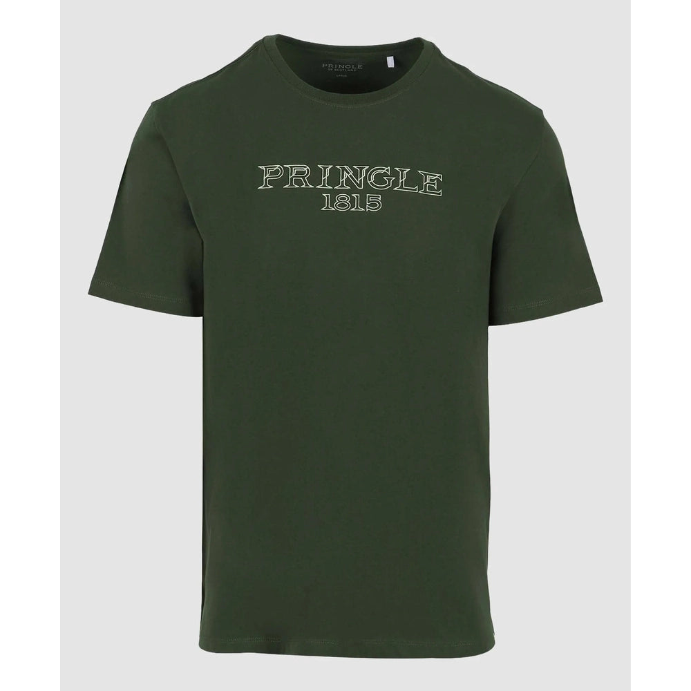 Pringle James Embroidery T-Shirt In Olive