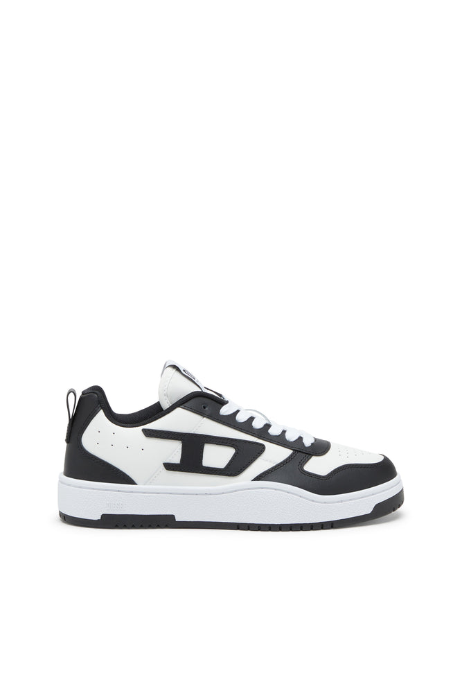 Diesel Mens S-Ukiyo V2 Low Black And White Sneaker