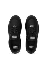 Diesel Mens S-Oval Skate Low Black Sneaker