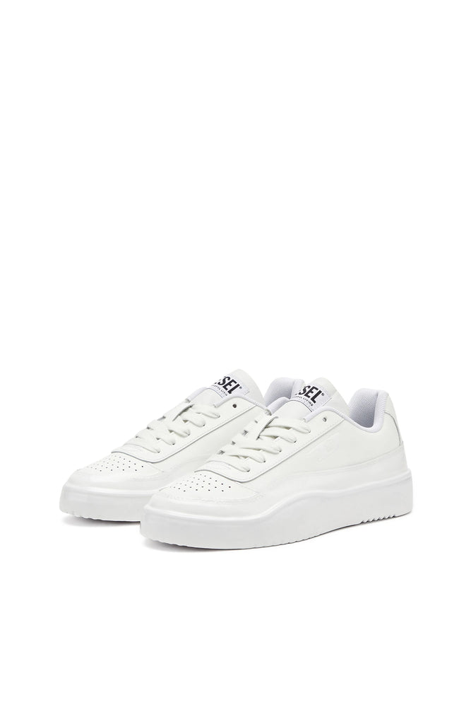 Diesel Womens S-Tracker D Low Sneakers In White