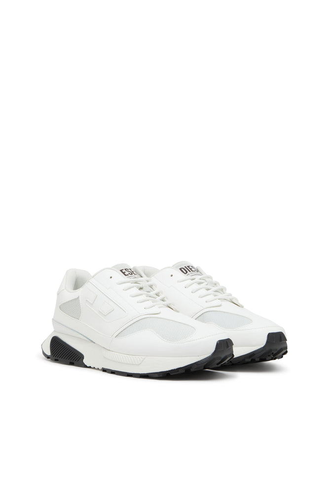 Diesel Mens S-Tame-D Running White And Black Sneaker