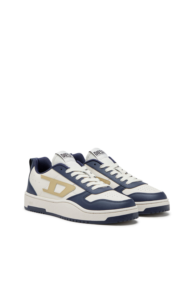 Diesel MensS-Ukiyo V2 Low Sneakers In Moonbeam  & Blue