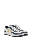 Diesel MensS-Ukiyo V2 Low Sneakers In Moonbeam  & Blue