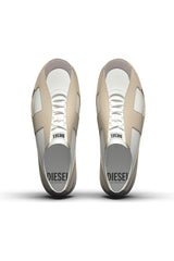 Diesel Mens S-Slante-D Low Sneakrs In White and Brown