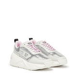 Diesel Womens S-Savannah Tulu Sneaker In White/Silver