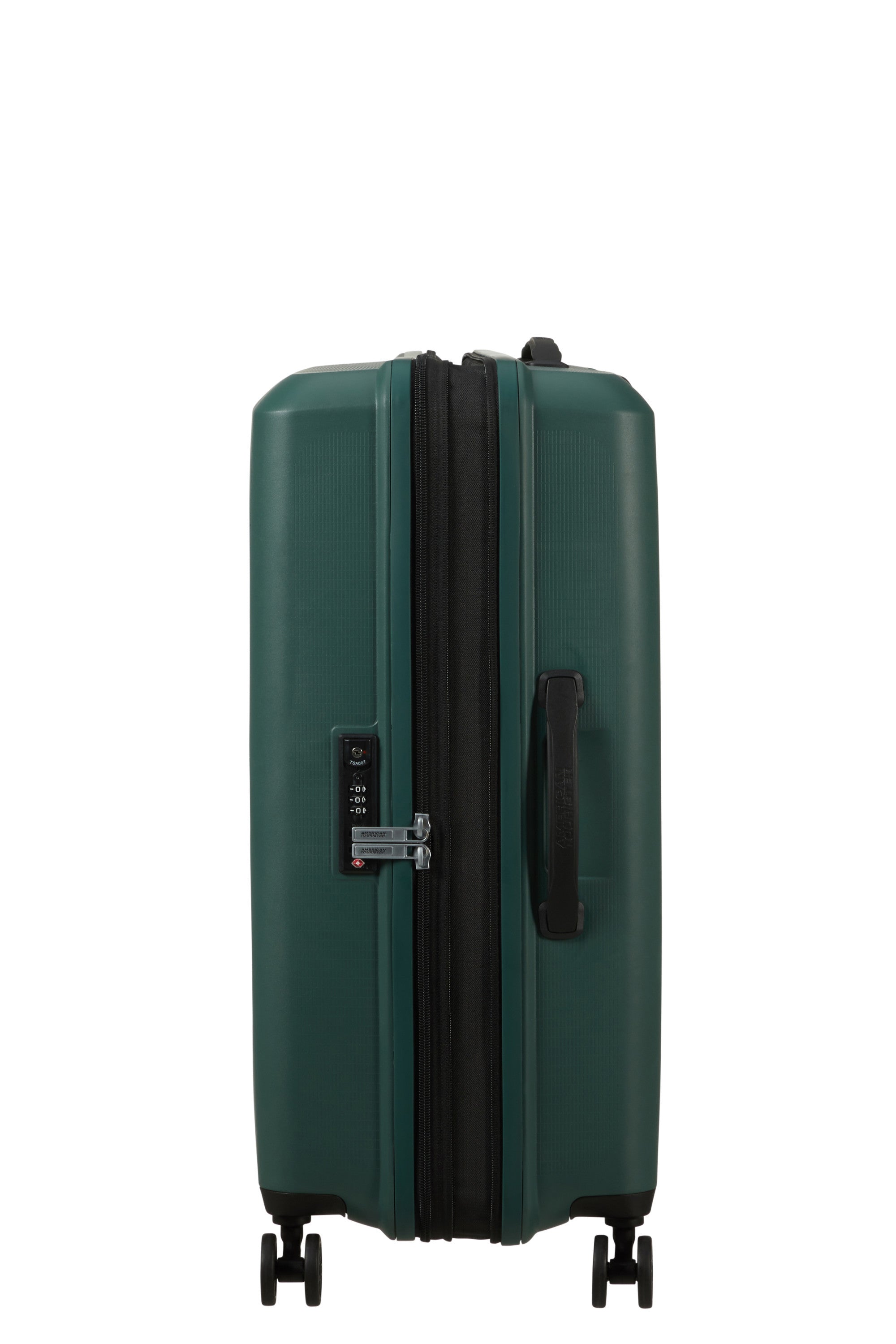 American Tourister Aerostep Spinner In Deep Forest Green