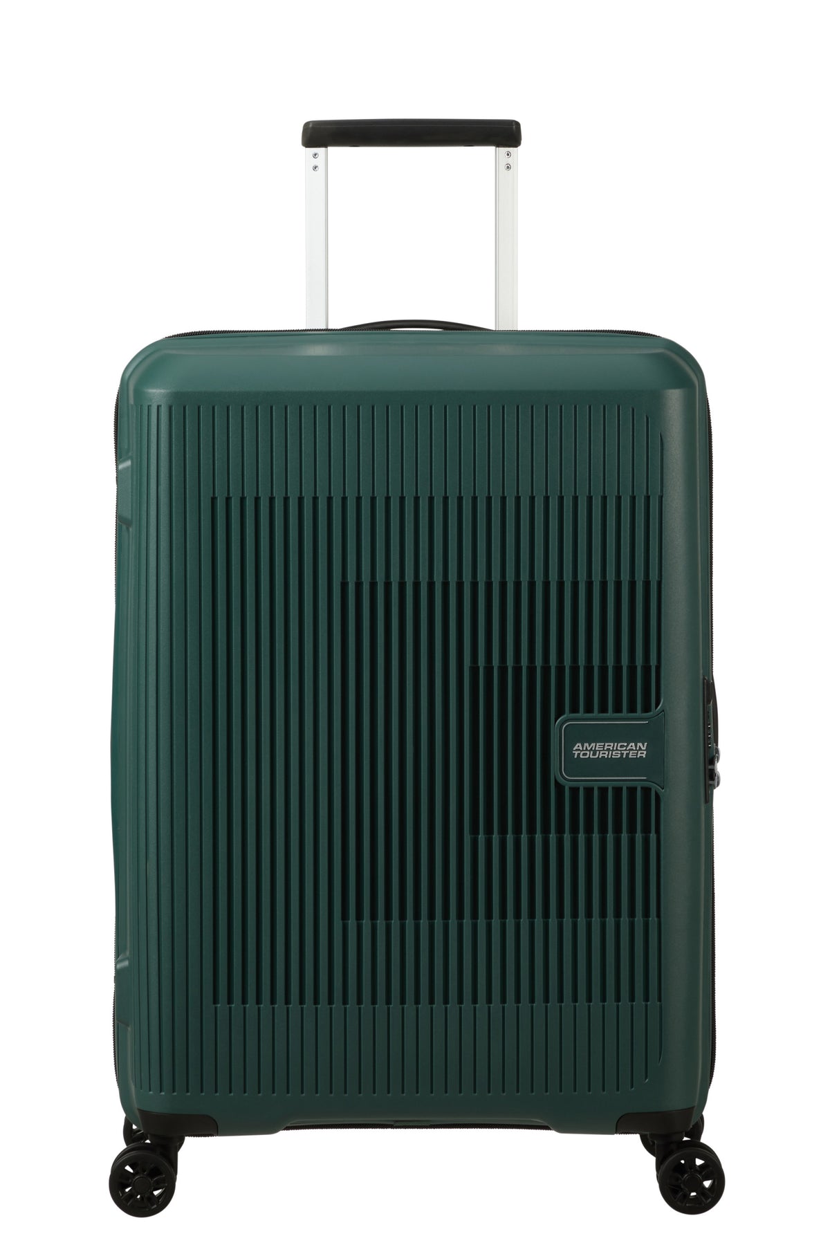 American Tourister Aerostep Spinner In Deep Forest Green