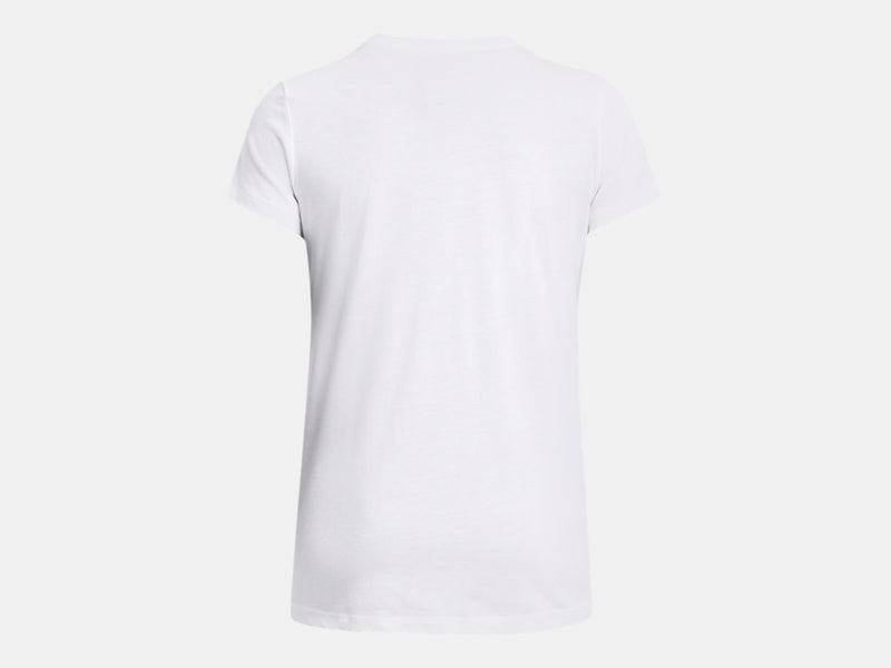 Under Armour Womens Logo T-Shirt In White