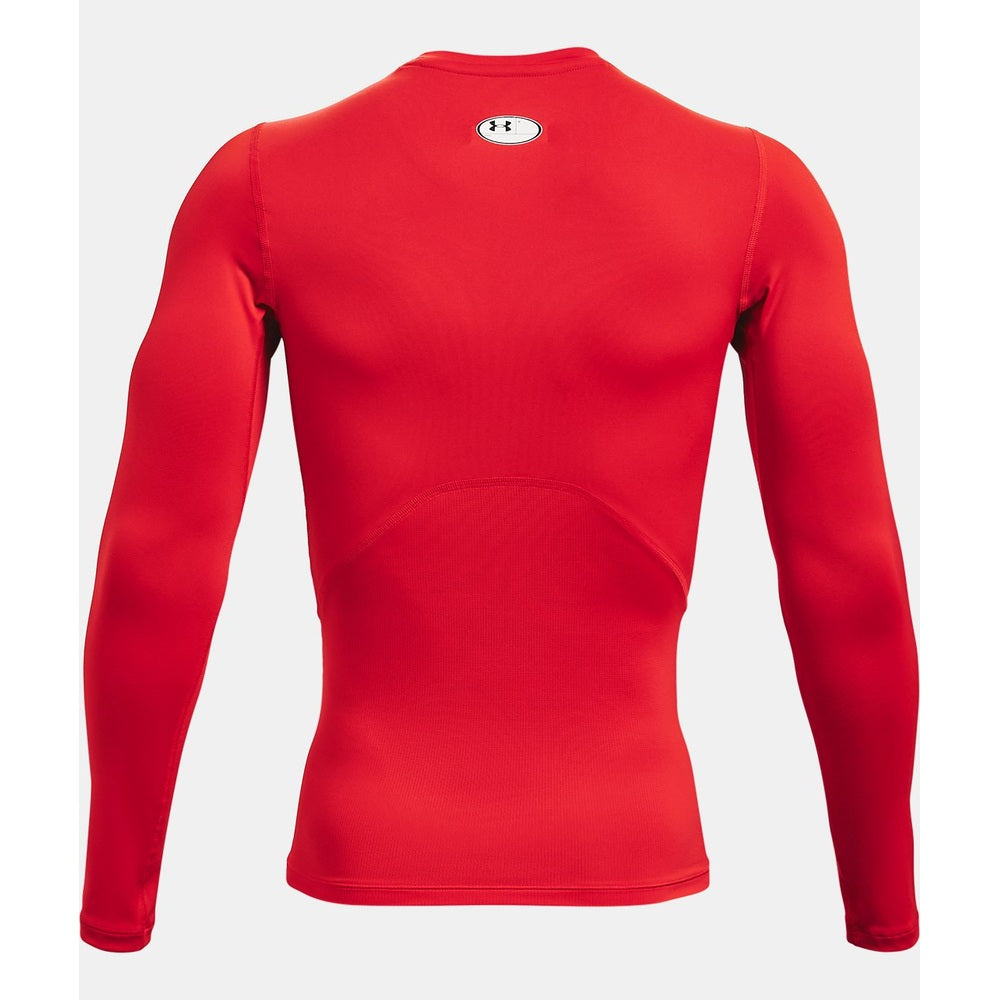Under Armour Mens Heat Gear Compression Long Sleeves T-Shirt In Red