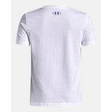 Under Armour Kids Logo Wordmark Short Sleeve T-Shirt In White
