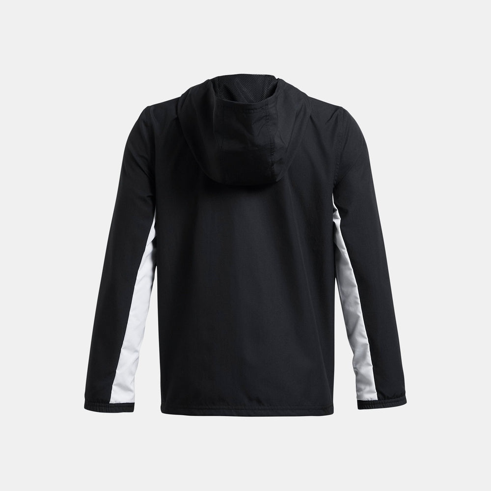 Under Armour Boys Rival Woven Jacket In Black