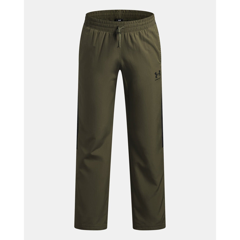 Under Armour Boys Rival Woven Pants In Olive