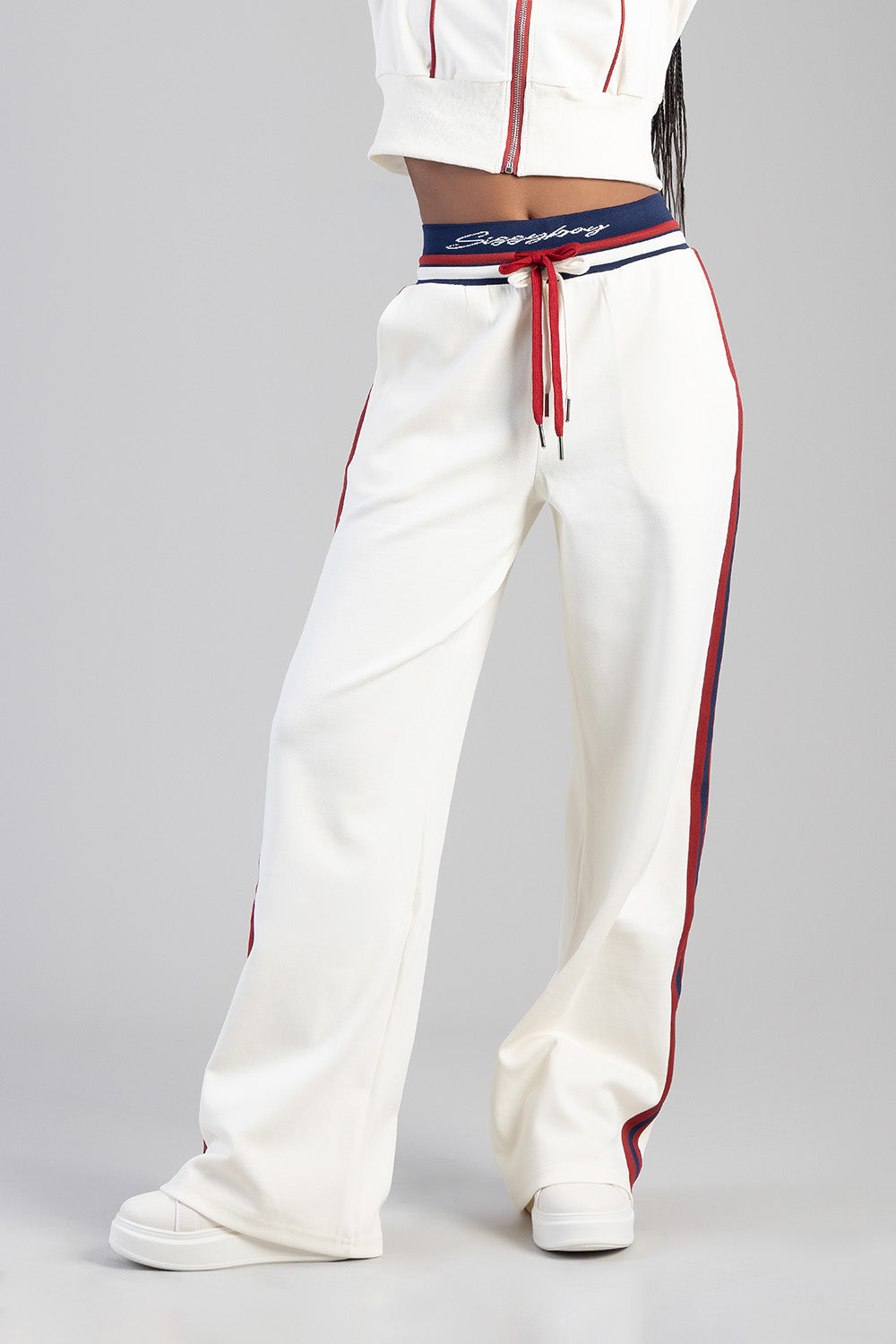 Sissy boy Womens Off Your Game Track Pants In Cream