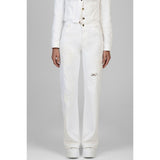 Sissy Boy High Waisted Wide Leg Jeans In White