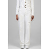 Sissy Boy High Waisted Wide Leg Jeans In White