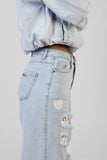 Sissy Boy Kiera Wide Leg Jeans In Light Vintage