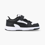Puma Boys Rebound Slam Lo Ac+ Infants Shoes In Black