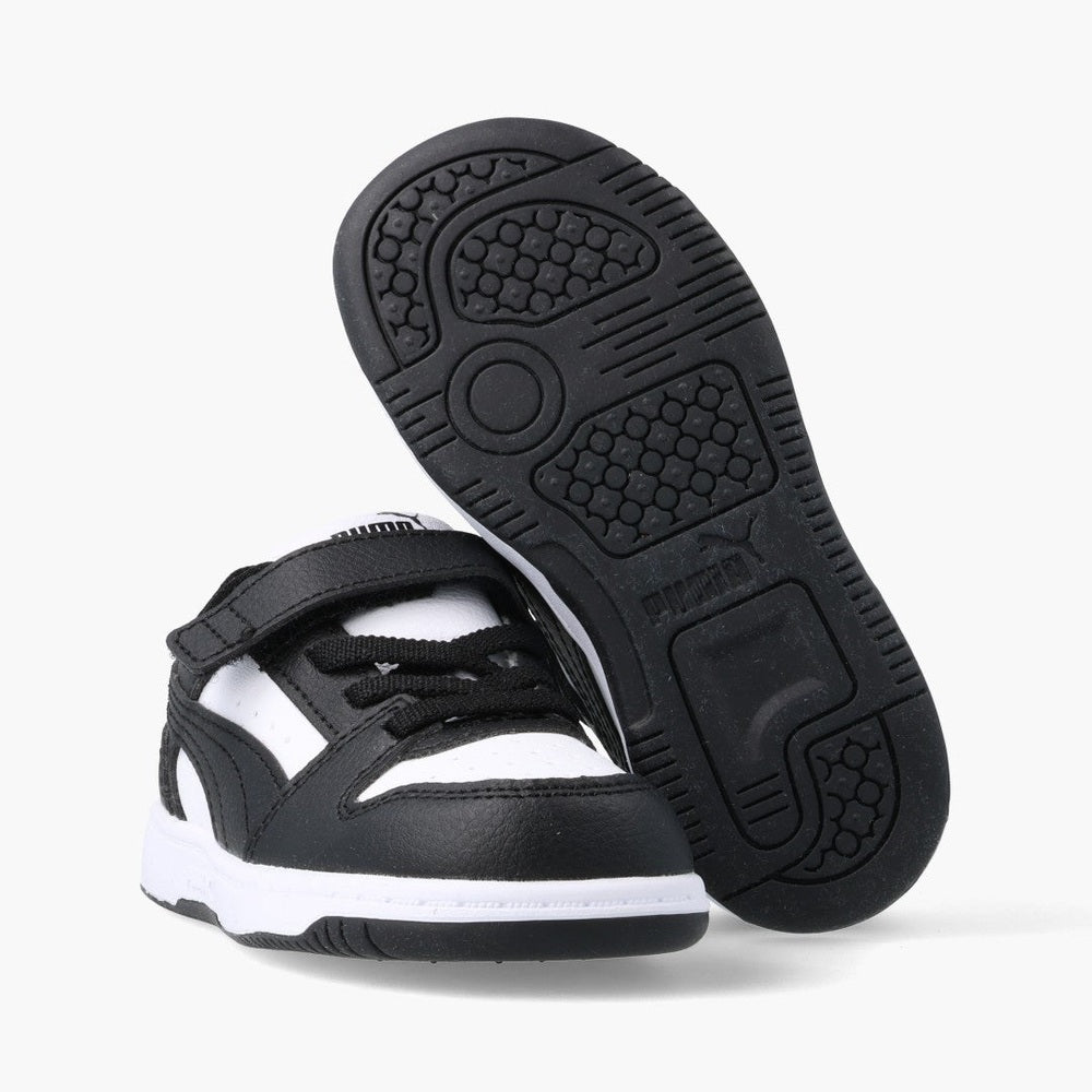 Puma Boys Rebound Slam Lo Ac+ Infants Shoes In Black