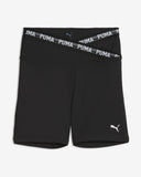 Puma Womens Strong Cross Front Shorts In Black