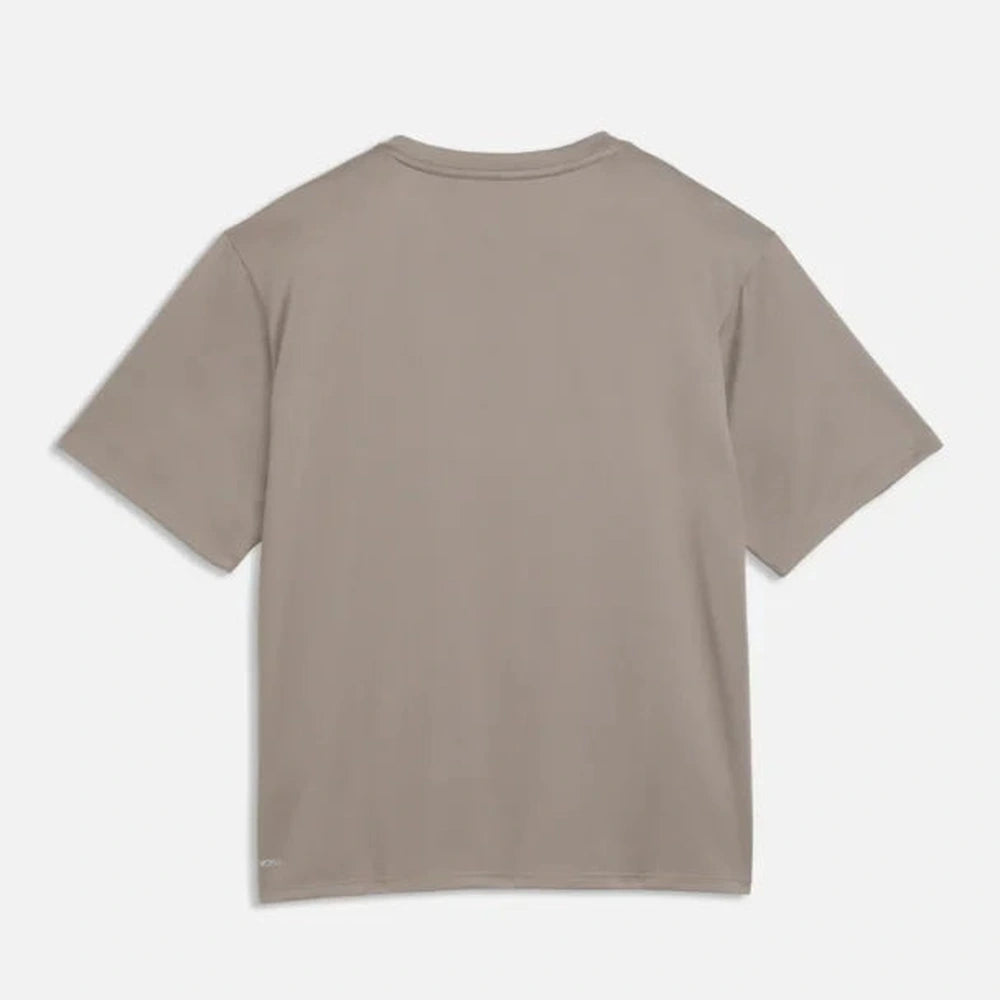Puma Womens Tad Essential Short Sleeves T-Shirts In Mouse Gray