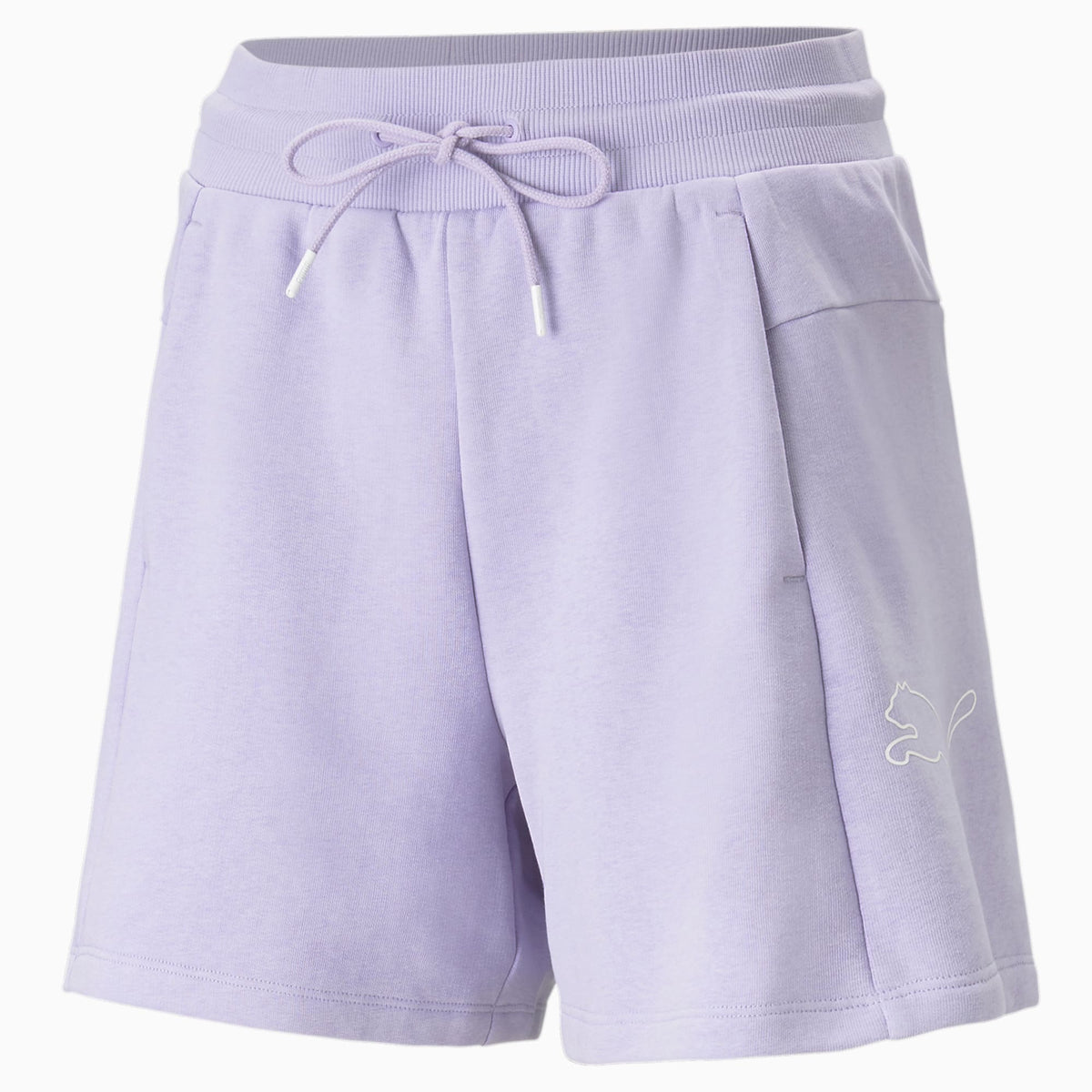 Puma Womens Power Colorblock Shorts In Violet