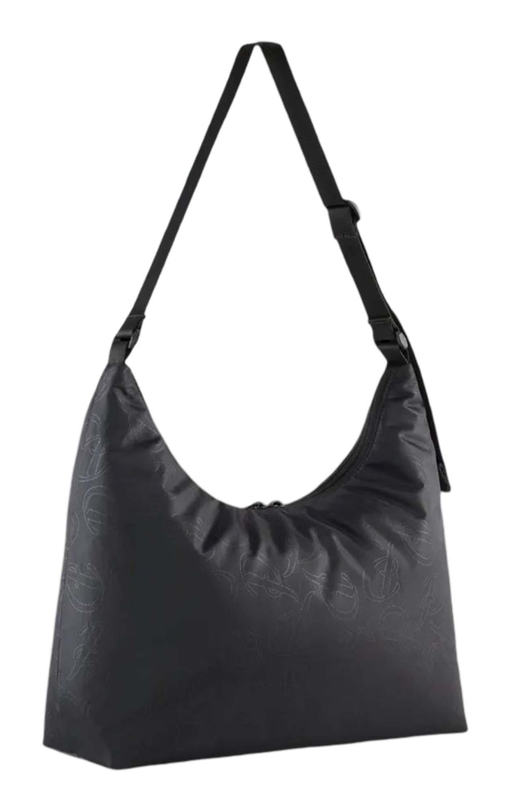 Puma Pop Slouchy Hobo Bag In Black