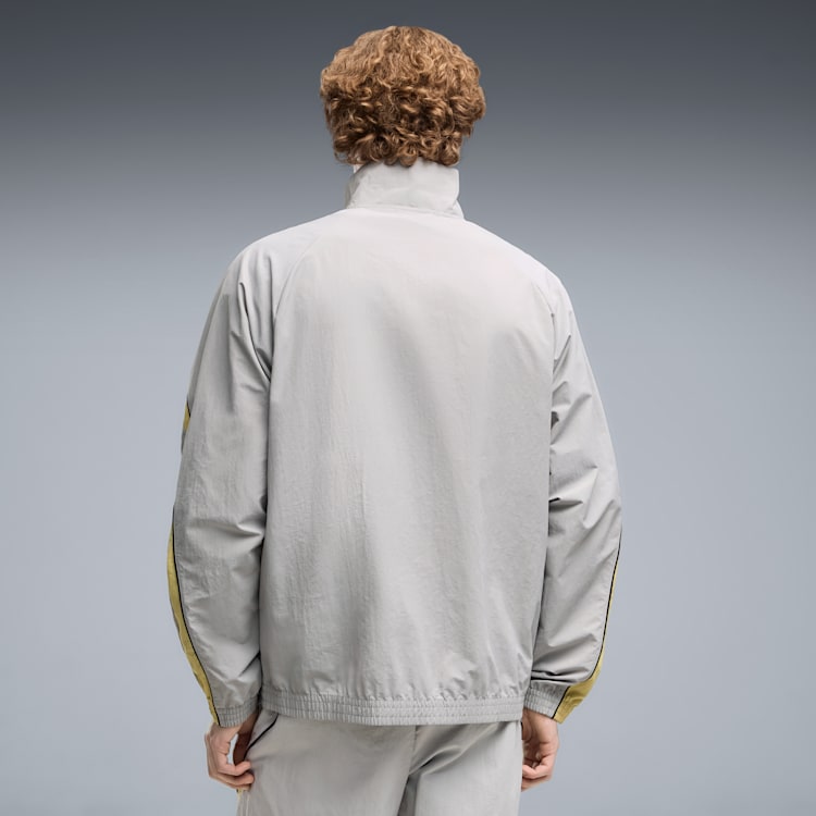 Puma Mens Sport Relaxed Woven Jacket In Grey