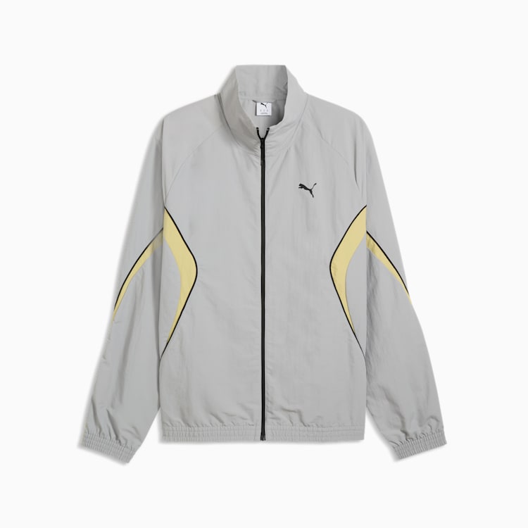 Puma Mens Sport Relaxed Woven Jacket In Grey