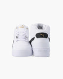 Puma Mens Shuffle Downtown Mid Sneakers In White And Black