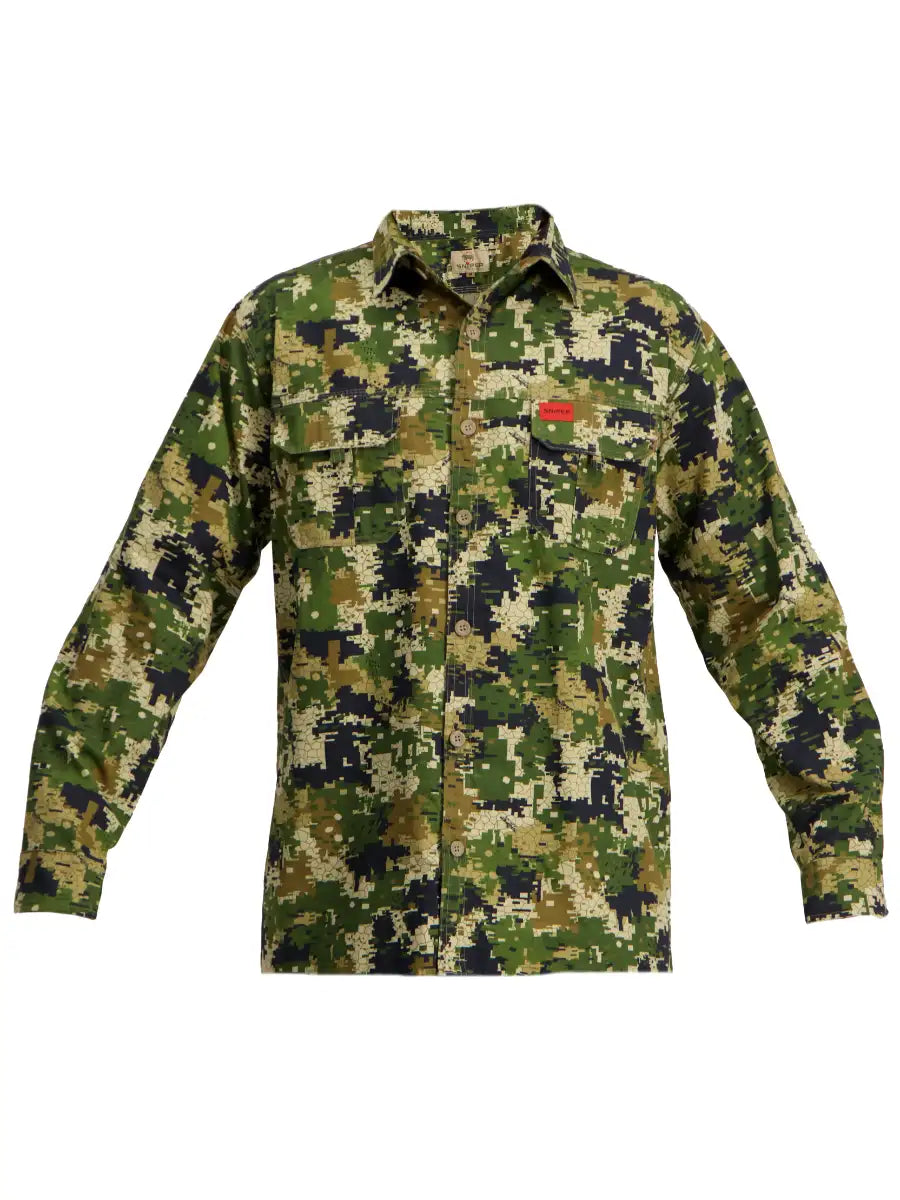 Sniper Mens Pixelate Adventure Shirt In Pixelate Camo