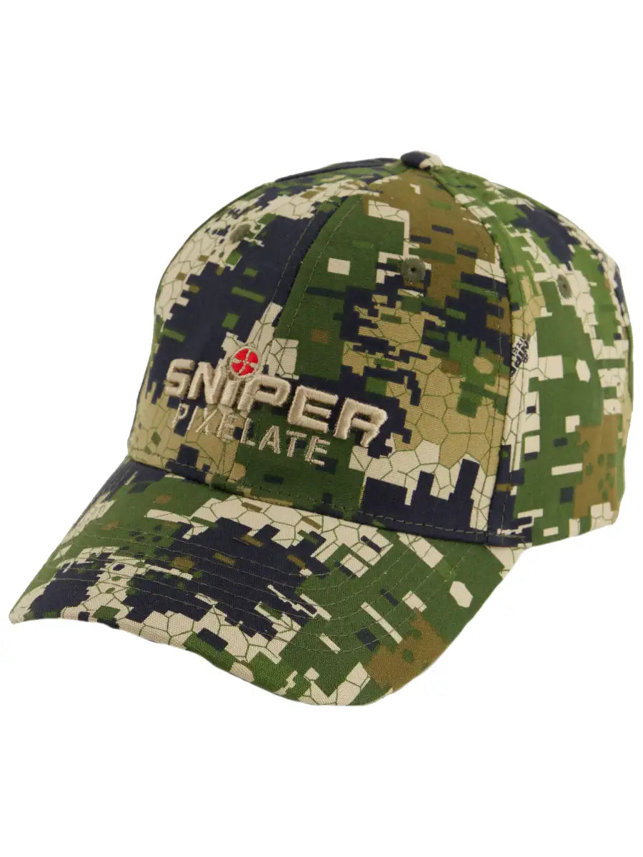 Sniper Pixalate Kids Embroided Peak Cap Camouflage