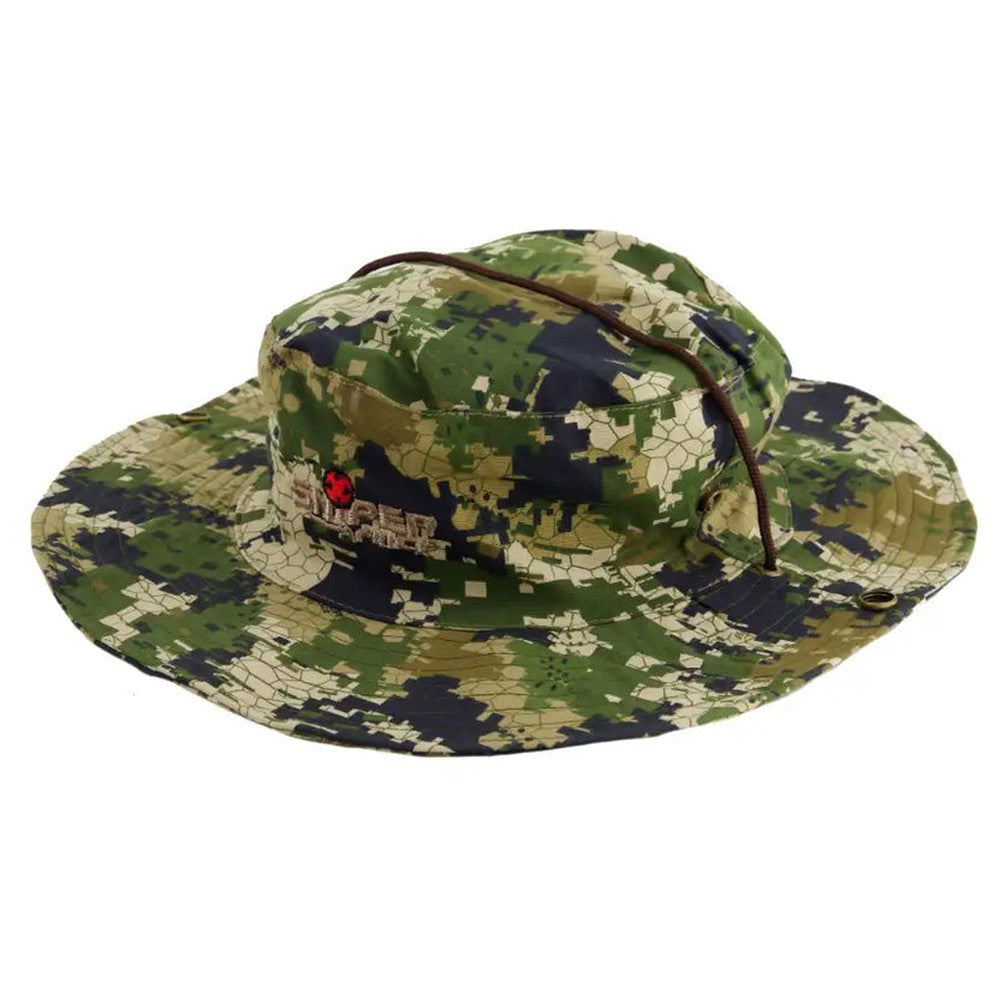 Sniper Unisex Adult Pixelate Bush Hat In Camouflage