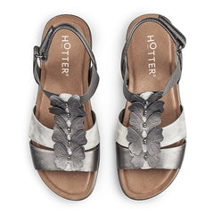 Hotter Ladies Pamplona Shoes Pewter