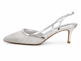 Paradox Ladies Evening Heels In Silver