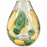 Fashion Glass Vase In Yellow & Green