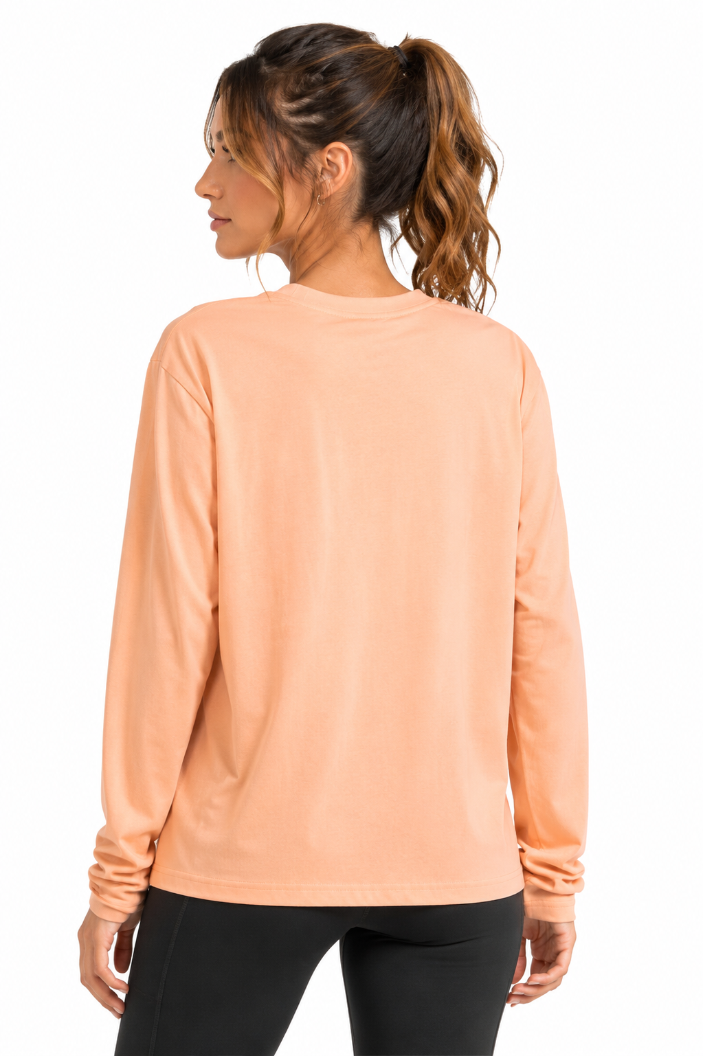 Salomon Womens Willow Long Sleeves T-Shirt In Peach
