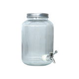 Aqua Glass Beverage Dispencer In Clear